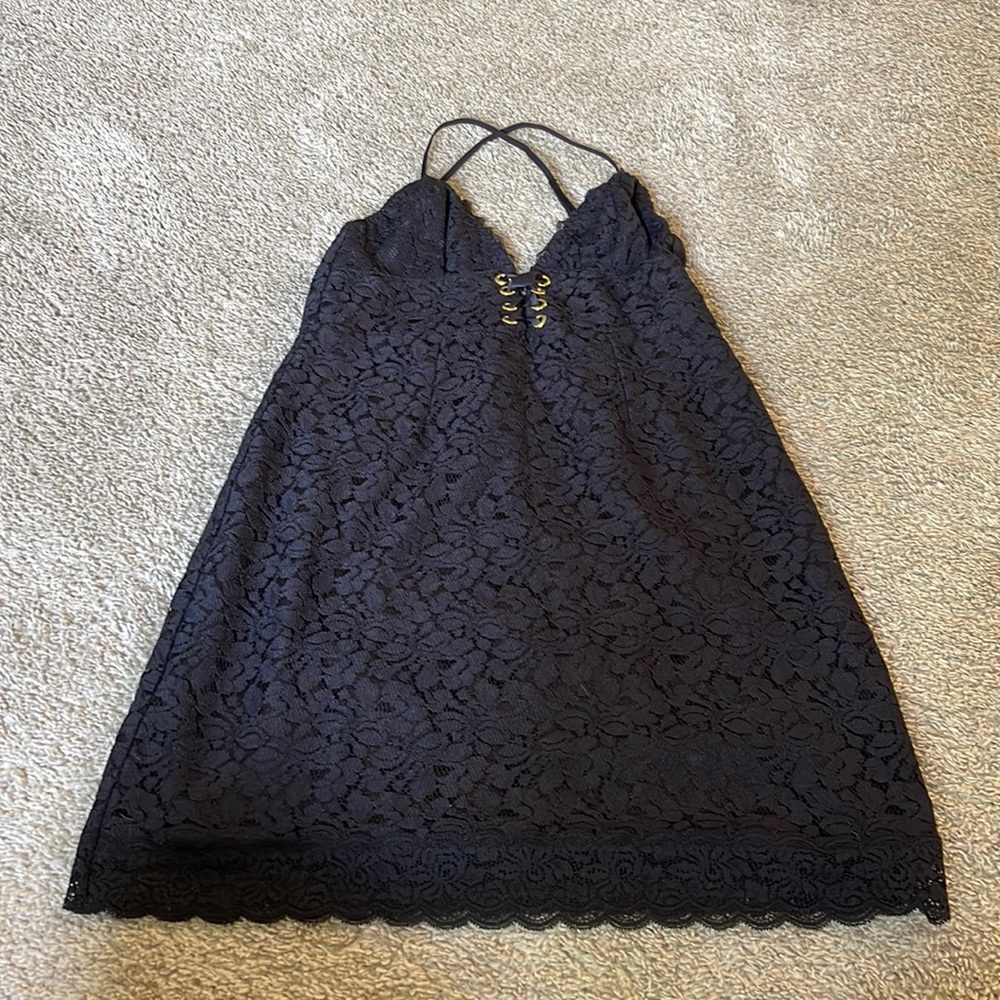 Victoria’s Secret Small Black Lace Slip